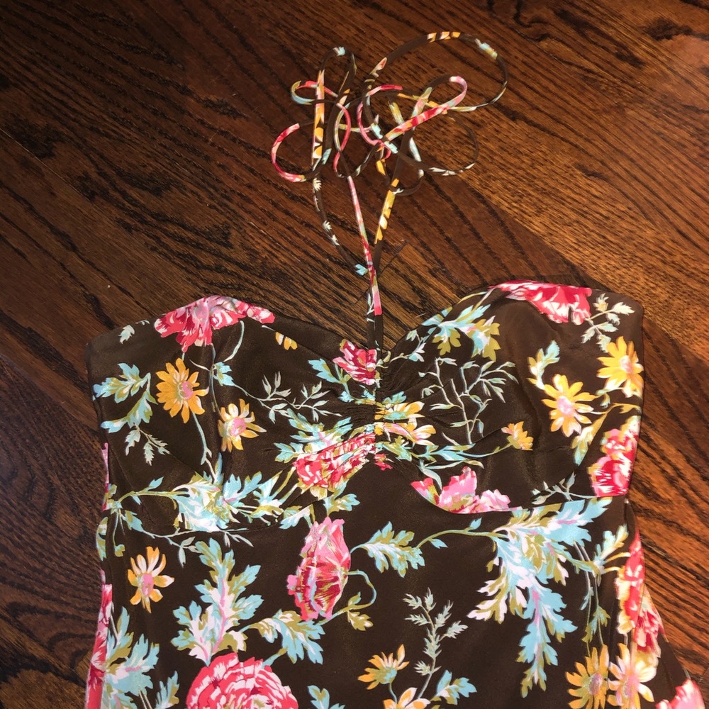 Floral high low dress